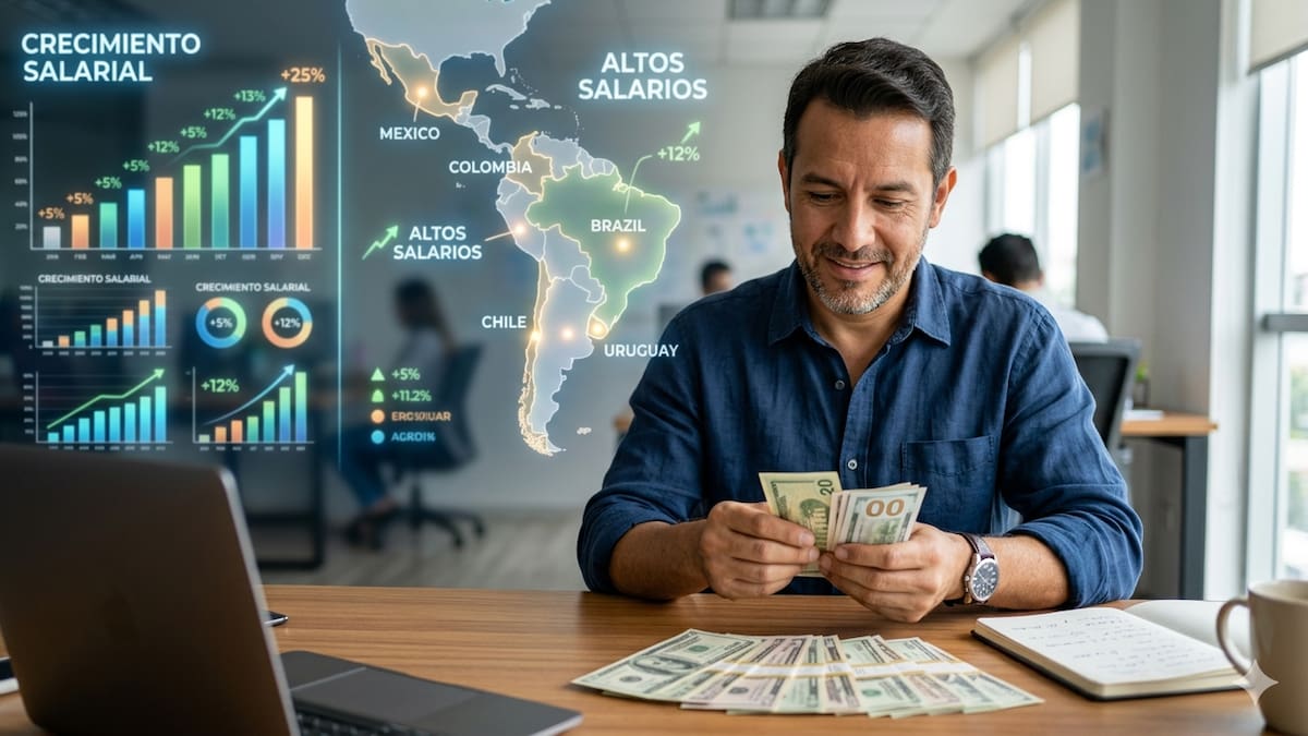 Las tres naciones donde mejor crecieron los salarios en lo que va de 2026.