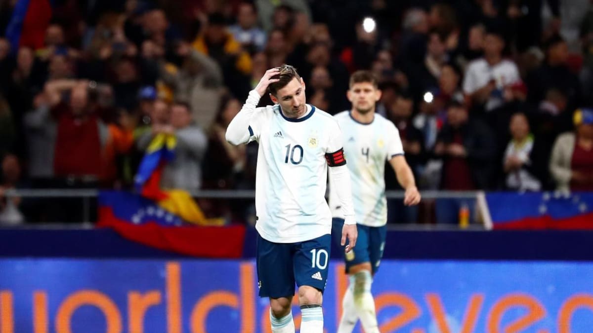 Messi Argentina vs Venezuela - Reuters