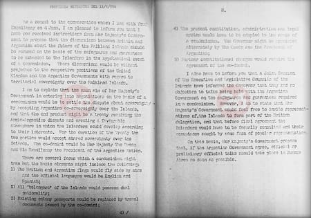 Juan Domingo Perón, Islas Malvinas, foto Cancillería