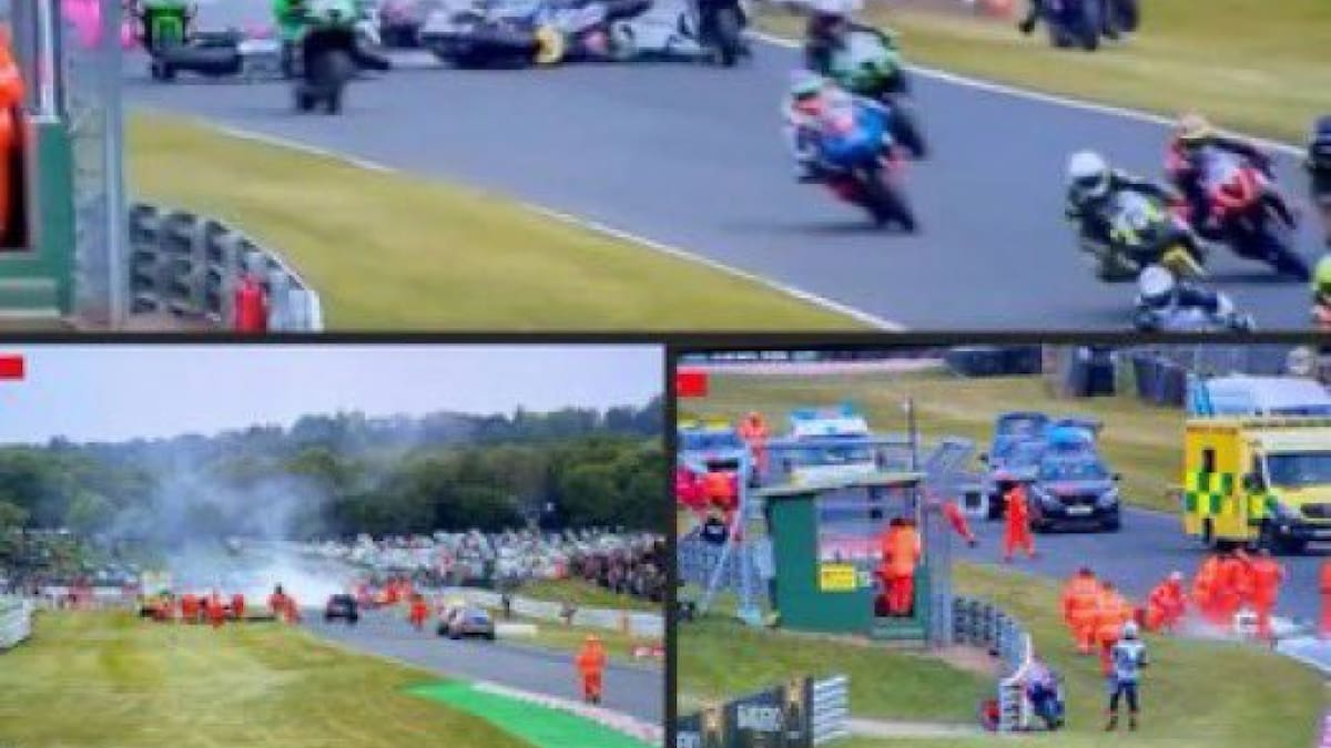 Accidente fatal de superbikes en Reino Unido. Foto: X/@ULTIMAHORAENX