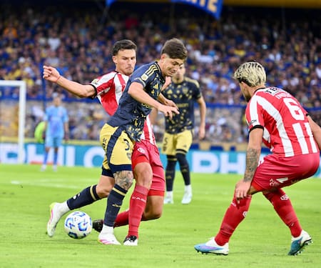 Tomás Belmonte, Boca Juniors vs Barracas Central. Foto: NA/Juan Floglia