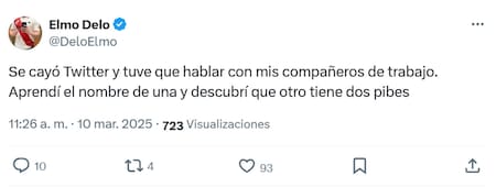 Memes tras la caída de la red social X. Foto: captura X.