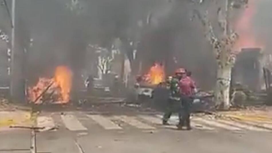 Explosión en Villa Devoto. Foto: captura video