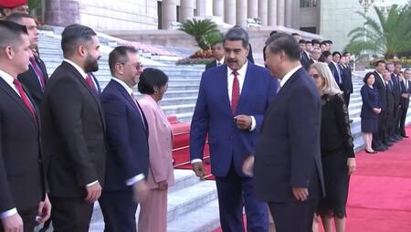 Reunión entre Xi Jinping y Nicolás Maduro. Foto: Reuters.