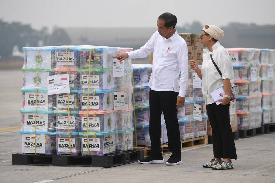 La ayuda humanitaria enviada a Gaza. Foto: Reuters.