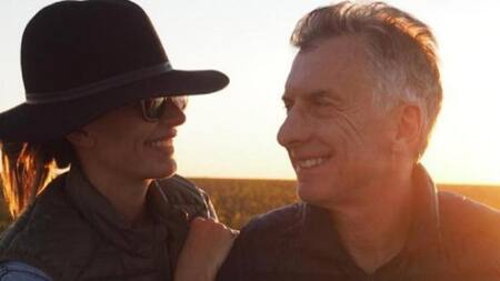 Juliana Awada y Mauricio Macri, foto IG