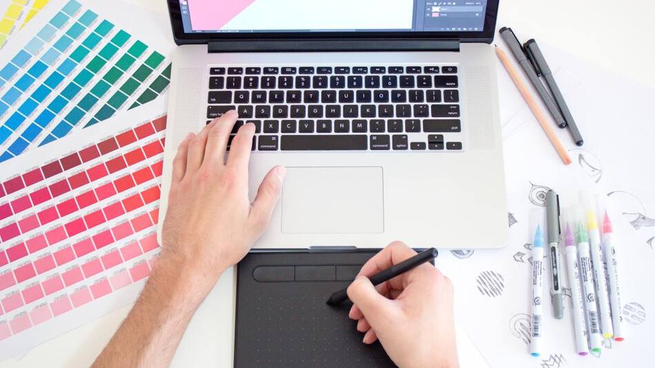 Diseñador gráfico. Foto: Unsplash.
