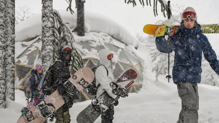 Aventura extrema en la nieve en plena cordillera. Foto: Prensa.