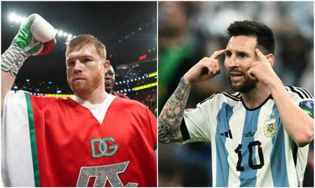 Canelo Álvarez y Lionel Messi. Fotos: Reuters.