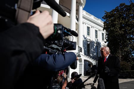 Donald Trump en la Casa Blanca.