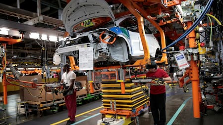 Huelga del sindicato automotor de Estados Unidos. Foto: Reuters.