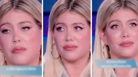 Wanda Nara en la TV italiana. Foto: NA.