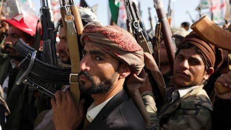 Rebeldes hutíes del Yemen. Foto: Reuters.