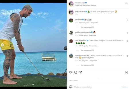 La publicación de Mauro Icardi. Foto: Instagram.