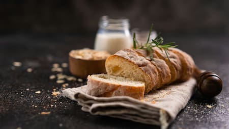 Pan lactal casero sin gluten para celíacos.