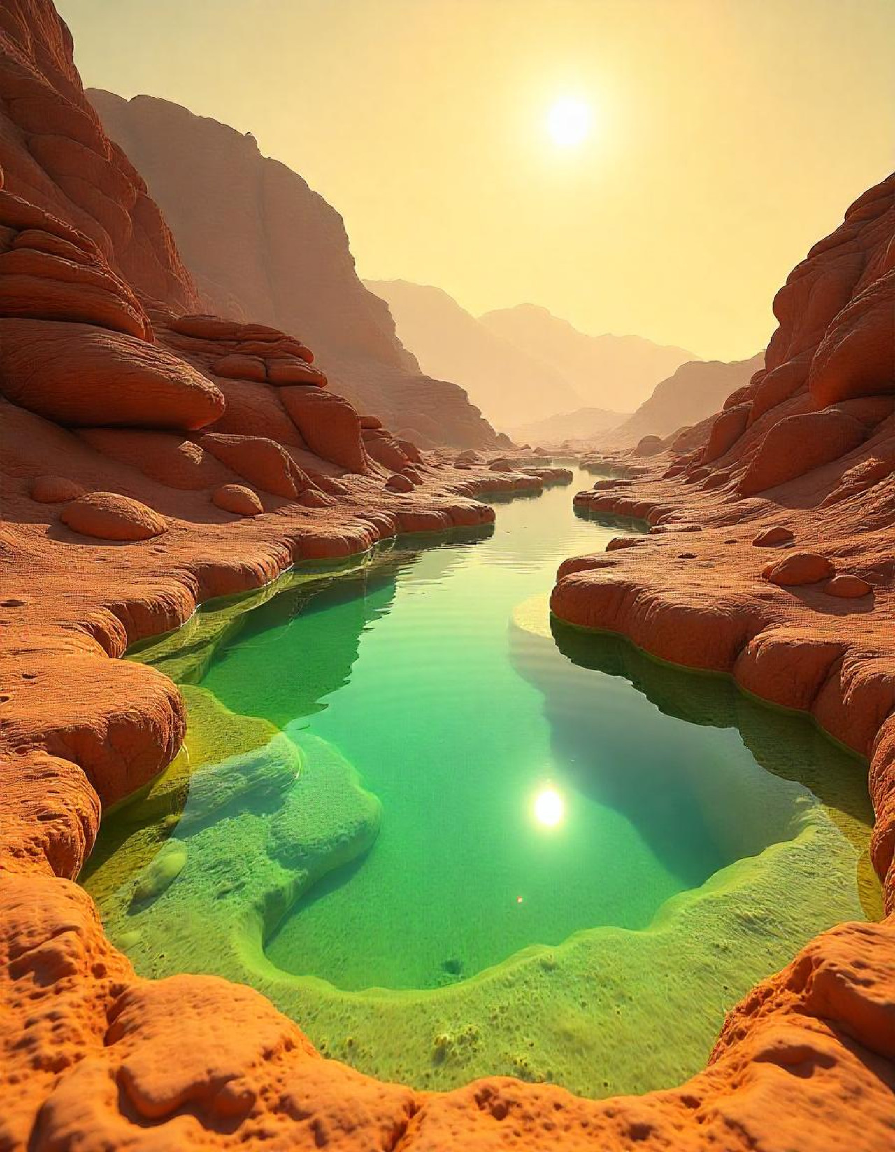 Agua en Marte. Foto Freepik IA