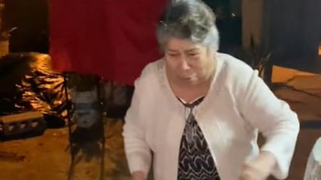La señora que se volvió viral. Foto: captura