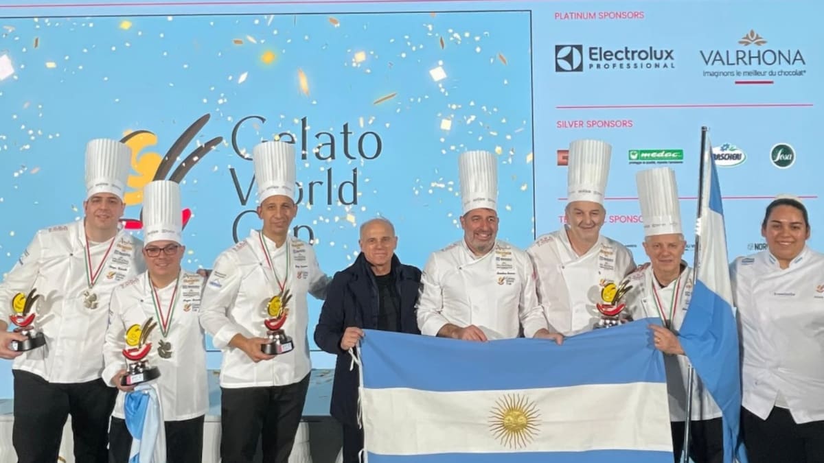 Argentina subió al podio en el Mundial del Helado.