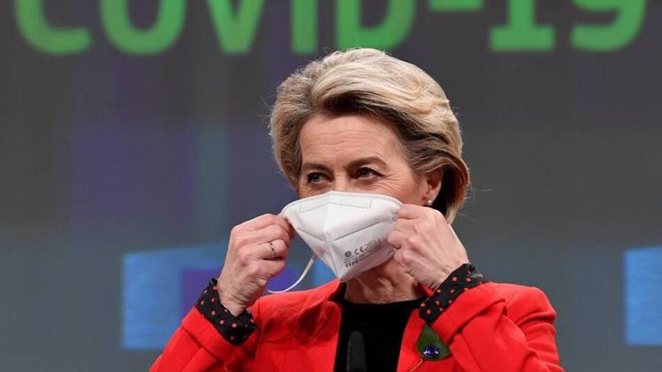 Presidenta de la Comisión Europea en conferencia de prensa en Bruselas, Reuters