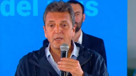 Anuncio de Sergio Massa. Foto: captura de video.