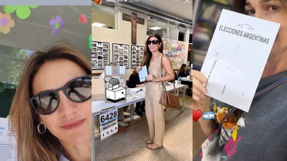 Famosos votando. Foto: Instagram.