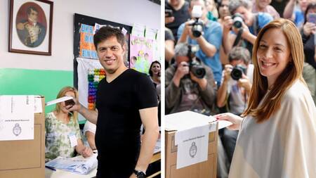 Axel Kicillof y María Eugenia Vidal, elecciones 2019, NA