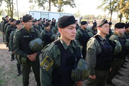 Gendarmes enviados a Rosario para la lucha contra el narcotráfico. Foto: Telam.