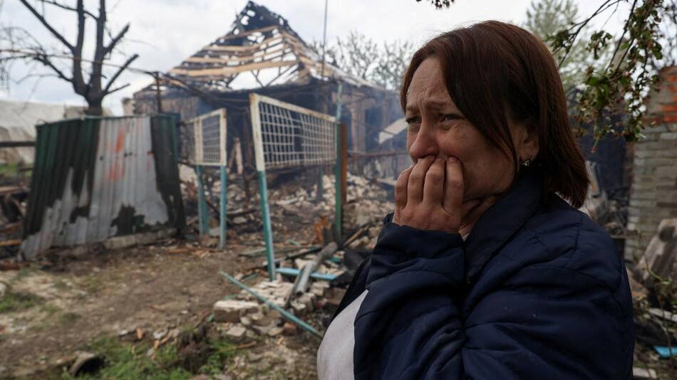Destrucción en zona de Donetsk. Foto: Reuters.