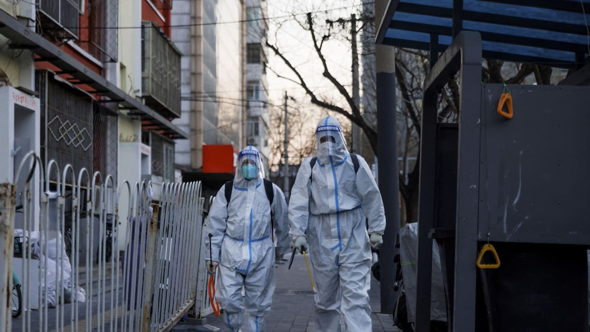 Coronavirus en China. Foto: Reuters/Thomas Peter