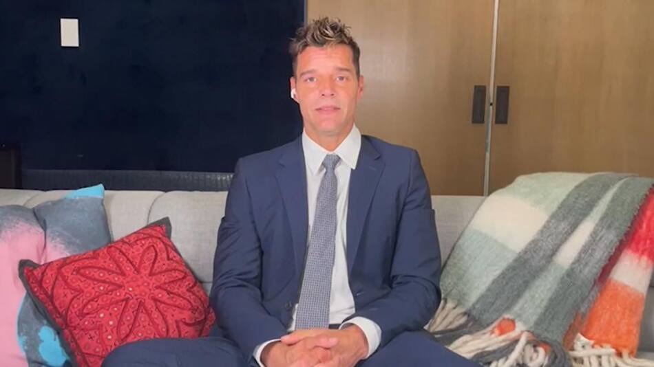 Ricky Martin, cantante. Foto: captura video.