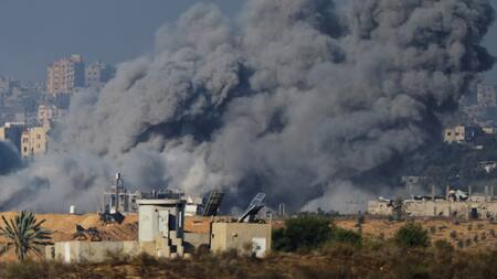 Bombardeos en Gaza. Foto: Reuters.