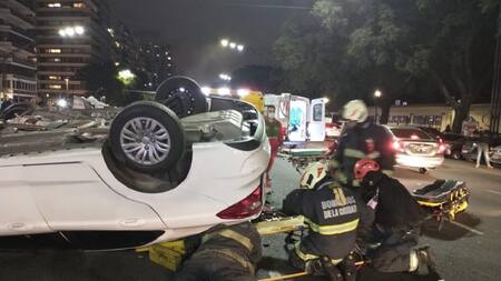 Trágico choque frente al Hipódromo de Palermo