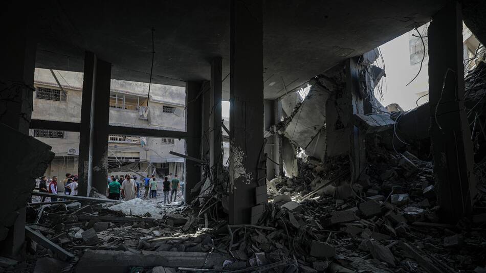 Bombardeos en Gaza. Foto: EFE.