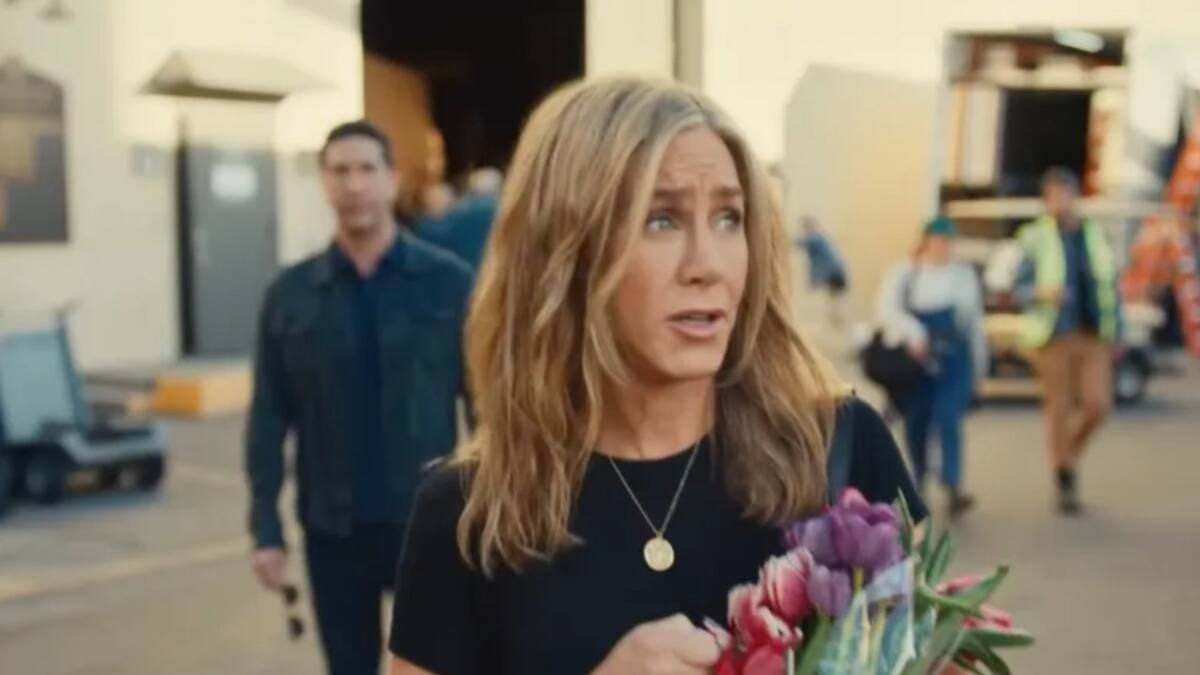 Jennifer Aniston y David Schwimmer. Foto: captura video