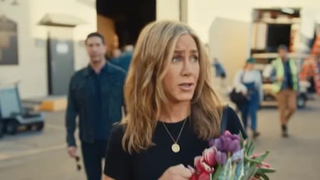 Jennifer Aniston y David Schwimmer. Foto: captura video