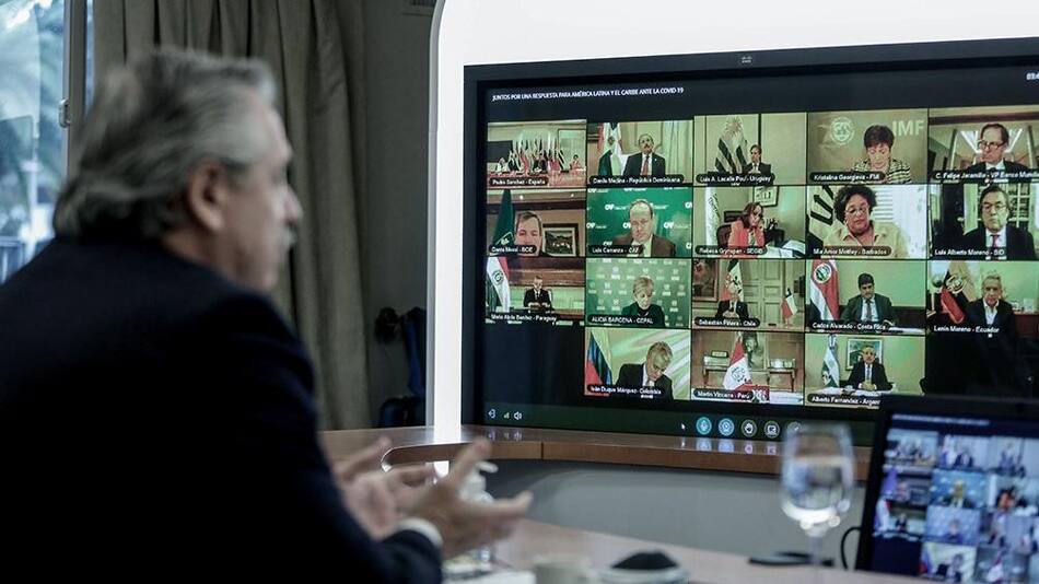 Alberto Fernández, reunión virtual del Mercosur