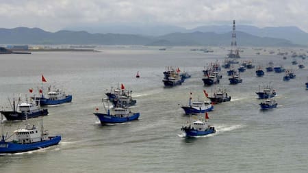 Pesca ilegal china en América Latina. Foto: X @eduardopadula5