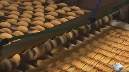 Haciendo papas fritas Pringles