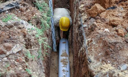 Malena Galmarini, obras Aysa.