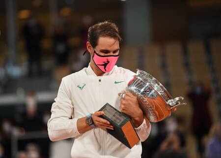 Rafael Nadal, campeón de Roland Garros 2020. Foto: NA.