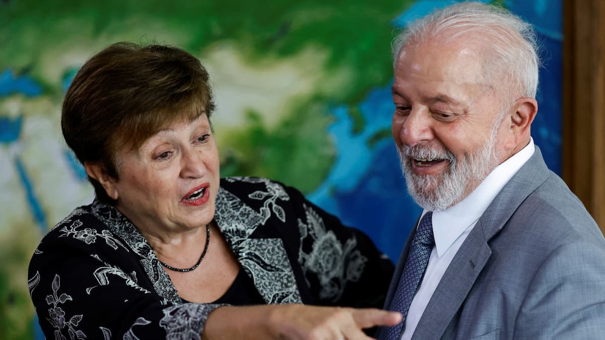 Kristalina Georgieva y Lula da Silva. Foto: Reuters.