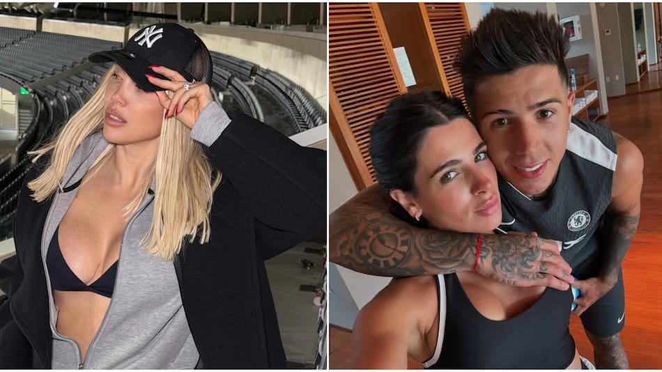 Wanda Nara, Valentina Cervantes y Enzo Fernández.