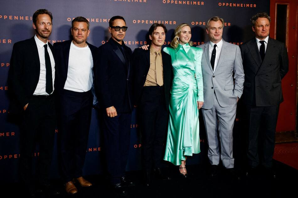 El elenco de "Oppenheimer". Foto: Reuters.