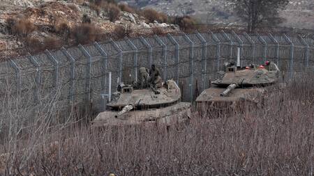 El Ejército de Israel en la frontera con Siria. Foto: EFE.