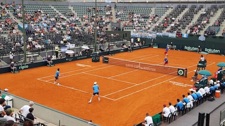 Maximo González y Horacio Zeballos en el dobles de Copa Davis ante República Checa