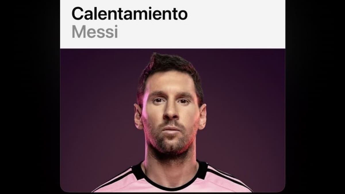 Playlist de Lionel Messi en Apple Music.