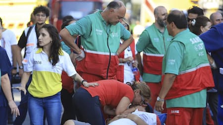 Incendio en supermercado chino de Palermo, NA