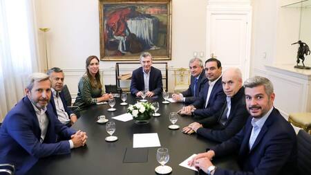 Macri, Vidal, Frigerio, Peña, Larreta, presidente y gobernadores, Cambiemos