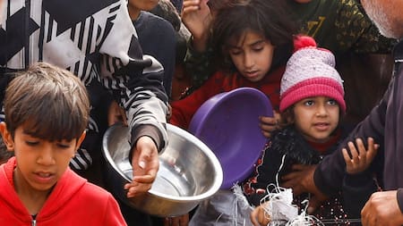 Hambre en Gaza. Foto: Reuters