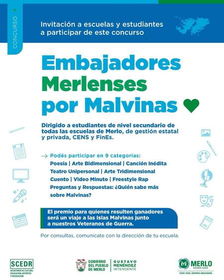 Concurso para viajar a Malvinas